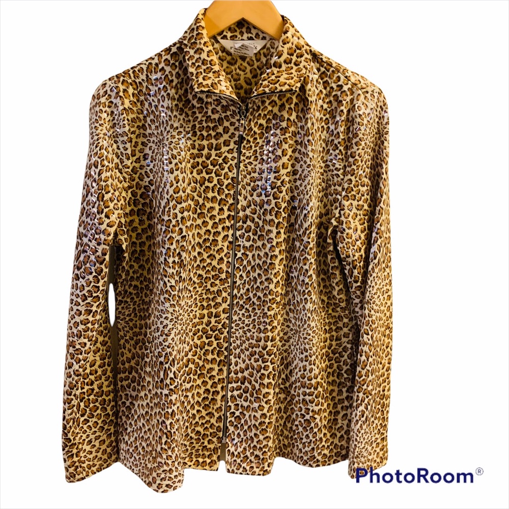 Exclusively Misook Leopard Print Jacket - image 1